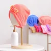 Serviette mignonne avec nœud papillon, cheveux Super absorbants, séchage rapide, bonnet de douche magique en microfibre douce pour femmes, Turban de salle de bain