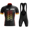 Езда на велосипеде Джерси комплекты RCC POC Men Set Racing Olde Summer Dry Dry Mtb Front Formate Outfit Ropa Professional Bicycle Wear Uniform Kit 230822