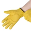 Five Fingers Gloves Work gloves sheepskin leather workers work welding safety protection garden sports motorcycle driver wearresistant 230823