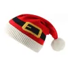 Cappello natalizio a maglia 2023 Famiglia per bambini per bambini Cappelli beanie cappelli Pompom Babbo Natale per donne uomini Cap-maschi dono di decorazione per cappellini HKD230823