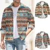 Vestes pour hommes Mâle Automne et hiver Mode chaude Casual Plaid Square Revers Poche Camisas de Hombre Beach Vintage Ethnique Cardigan Blouses