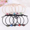 Pulseras de encanto 20 colores Piedra de lava Pulsera unisex Brazalete Línea de cera simple Trenza hecha a mano Joyería de puño ajustable