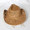 Berretti colorati estivi per uomo e donna cappello da cowboy spiaggia sole viaggio berretto jazz protezione moda Panama 230906