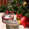 Butelki do przechowywania świąteczne cukierki Piękny obudowa Mały prezent Xmas Holder Iron Cartoon wielofunkcyjny