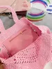 Дизайнерская соломенная тканая сумка для женщин Сумочка с большим количеством покупок Сумка с печати модные повседневные сумки для плеча