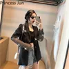 Kombinezony damskie w stock kobiety Blingbling Diamond Blazer Cardigan Casual Fashion Chic Shine Rhinestone Kurtka Wiosna Lato Slim Vintage Top