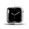 Caixa de relógio inteligente Bling para Apple Watch Series 8 7 6 5 4 3 2 1 38mm 42mm 40mm 44mm 41mm 45mm IWATCH CASA DE TAPA DE PROTEÇÃO COM PROTETOR DA TELA DE VIDRO MEDERENTE