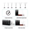 False Eyelashes AGUUD 5 Trays Rapid Blooming Lashes Faux Mink Auto Flowering DIY Natural Fast Fanning Volume Eyelash s Easy Fan 230822