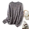 Women's Sweaters Masigoch Fancy Oversized Casmere Sweater Crewneck