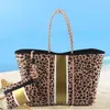 Bolsas de noche Tela de buceo de lujo Neopreno Bolso de mujer Hombro de gran capacidad Marca Casual Tote Bag Top-Handle