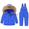 Manteau en duvet garçon bébé salopette hiver doudoune combinaison chaude enfants Parka manteau à capuche enfant Snowsuit neige enfant en bas âge fille vêtements ensemble de vêtements J230823