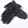 Five Fingers Gloves GOURS Winter Gloves Men Genuine Leather Gloves Touch Screen Black Real Sheepskin Wool Lining Warm Driving Gloves GSM050 230822