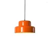 Lâmpadas pendentes Nordic Antique Orange Restaurant Light Creativity Table japonês Lâmpada Bauhaus