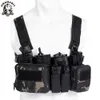 Herrvästar CS Match WarGame TCM Chest Rig Airsoft Tactical Vest Military Gear Pack Magazine Pouch Holster Molle System midja män Nylon Swat 230822