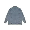 jas designer heren jas heren designer jassen gesplitst denim knap en loszittend voor mannen en vrouwen denim veelzijdige revers enim jas vierkante kraag top