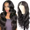 Body Wave U Human Brasilian Remy Hair for Women V Part Wigs Full Hine Made 180% Density Cheap Wig Wig