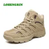 Veiligheidsschoenen Outdoor Sneakers Wearresistent wandelen voor mannen Autumnwinter Tactische militaire laars klimmen trekking 230822