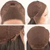 Capelli mongoli parrucche dritte stravaganti neri per donne nere Piazzurra umana parrucca Yaki HD trasparente parrucca anteriore a pizzo completo