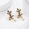 Halsband örhängen uppsättning 2023 mode vintage legering gekko ödla djurhänge för kvinnor personlighet trend smycken gåva