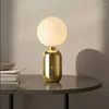 Table Lamps Modern Glass Ball Lamp Fixtures For Bedroom Bedside Side Night Light Desk Lighting Decoration El Luminaire Italy