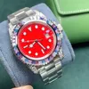 Diamond Mens Watch Automatic Mechanical Movement 40mm rostfritt stål Strap Montre de Luxe Fashion Wristwatch Red Watches