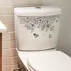 Наклейки на стенах простые цветочные наклейки с бабочкой наклейка на ванные комнаты декор шкаф комната комната дома наклейки на наклейки на туалет самостоятельная роспись 230822