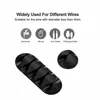 Silikon USB -kabelorganisator Kabel Winder Desktop Tidy Management Clips Cable Holder For Mouse Headphone Wire Organizer