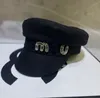 Berets marka desgin zima beret femme kaszmirowy litera ośmiokątna kapelusz kobiet brytyjski styl zewnętrzny beret cap newsboy cap