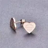 Orecchini per stallone designer di lusso Lettere a forma di cuore Orenatura Orenatura 18K in oro in oro in acciaio eternal Eternal Ear Sturbs YME001