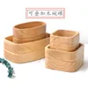 Aufbewahrung Flaschen kreative Holzschale im japanischen Stil kann mit Gerichten Seitungsdimum Fruchtholz gestapelt werden