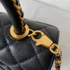 9A Designer Bag Luxury Quality Handbag Caviar Cowhide Flap Purse Lizard Skin Handle Handväskor med låda