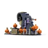 Objetos decorativos Figuras MOC Halloween Pumpkin Witch Nightmareal antes do Natal Bloco de construção de anime Figura Brick Gift Toys for Children 230822