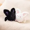 Halloween chauve-souris ronde roulante lapin en peluche doux jeter oreiller oreiller en peluche jouet décoration en gros Stock