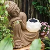 Garden Decorations Artificial Stone Sakyamuni Buddha Dekoration Staty Outdoor Lawn Floor Courtyard Buddhism Decor Crafts