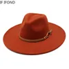Szerokie brzegowe czapki wiadra fedora kapelusz kobiet duży 95 cm vintage khaki fulded jazz zimowa formalna czapka sombreros de mujer 230822