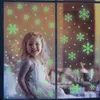 Wall Stickers 1 Sheet Merry Christmas Decoration for Home Snowflake Window Sticker Kids Room Decals Year 2024 230822