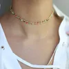 15 stil enkel pärla pärlchoker halsband kristallblad löv kedjekedja halsband för kvinnor mode sex smycken prom accessoarer