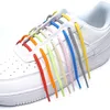 Shoe Parts Accessories 1Pair Elastic No Tie Shoelaces Semicircle Laces For Kids and Adult Sneakers Quick Lazy Metal Lock Strings 230823