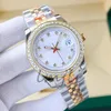 Relógio feminino para senhoras relógio de luxo relógio masculino relógios de movimento automático relógios de grife para mulheres relógios de diamante pulseira de aço inoxidável 31/36mm