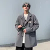 Herrenanzüge schwarzer grau Blazer Männer Mode Society Herren Kleiderjacke Koreaner loser Anzug Büro Formal JBLAZER M-2XL