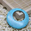 Pendant Necklaces Fashion Blue Calaite Turquoises Stone 55 55mm Circle/ring Shape Beads For Women Clothes Jewelry Making B319