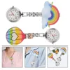 Pocket Watches 2 Pcs Decorations Hanging Watch Small Hard Glue Ornament Exquisite Clip-on Design