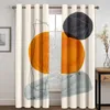 Curtain 3D Abstract Geometry Elegant And Simple 2 Pieces Shading Drapes Darkening Window For Home Living Room Bedroom Decor