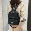 Skolväskor mode kvinnor pu läder ryggsäckar rese väska hög kvalitet damer liten axel casual för tonåring flickor
