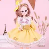 Puppen für Mädchen 16 112 BJD Set Multijoint 3d Big Eyes Prinzessin Dress Up Beautiful Toys Doll Kinder Geburtstag Weihnachtsgeschenke 230822