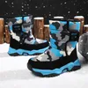 Säkerhetsskor 2023 Winter Ultra Warm Kids Snow Boots Waterproof Ankle Boot For Children Antislip Camouflage Cotton High Top Sneakers 230822
