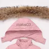 Manteau en duvet garçon bébé salopette hiver doudoune combinaison chaude enfants Parka manteau à capuche enfant Snowsuit neige enfant en bas âge fille vêtements ensemble de vêtements J230823