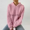 Męskie bluzy bluzy moda swobodny kolor biurowy top żeńska bluza pullover jesienna kobiety długi rękaw Jacquard wzór dzianin skoczek hoo j230823