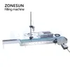 ZONESUN Automatic Electrical Filling Machine Conveyor Belt Single Head Liquid Filler Can Sense High Precision Heat Resistance Filler