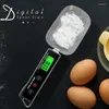 Mätverktyg 500g/0,05 g elektronisk vägning av sked LCD -skärm Digital Spoons Kökskala Matlagning